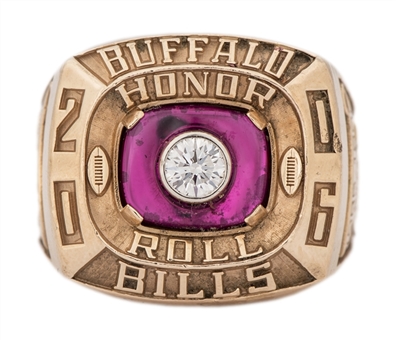 2006 Andre Reed Buffalo Bills Team Honor Roll Ring (Reed LOA)